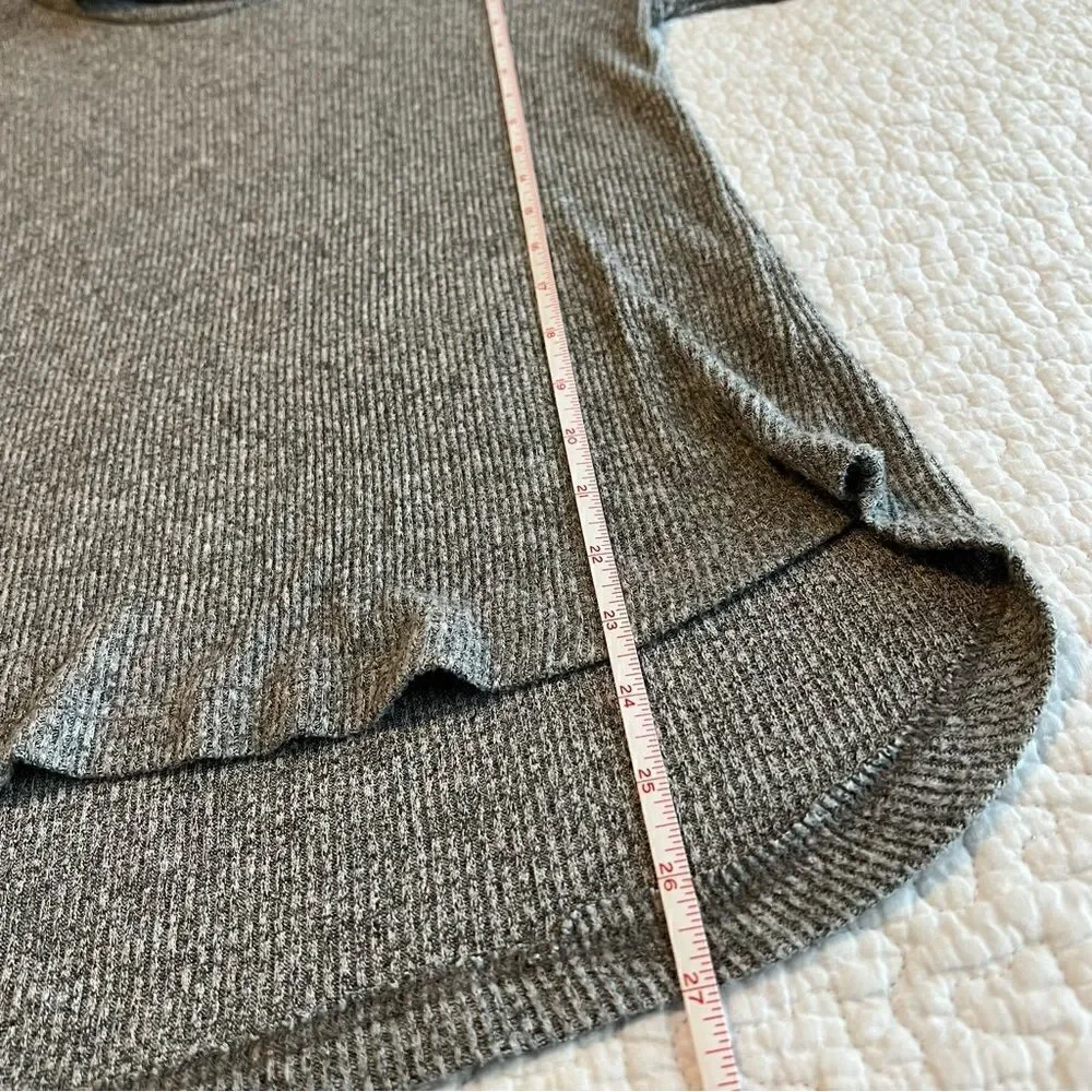✨ Anthropologie Maeve‎ Gray Ribbed Cowl Neck Sweater Small